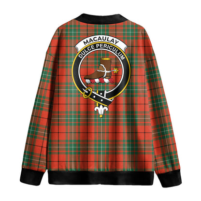 MacAulay Ancient Tartan Crest Knitted Fleece Cardigan