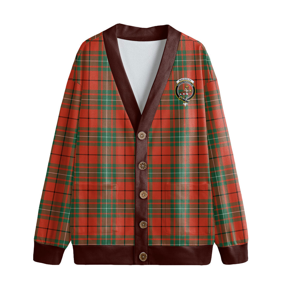 MacAulay Ancient Tartan Crest Knitted Fleece Cardigan