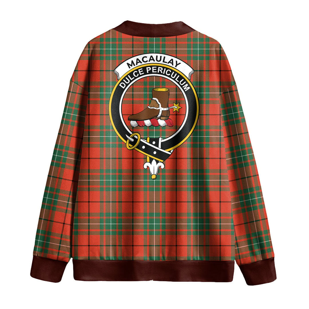 MacAulay Ancient Tartan Crest Knitted Fleece Cardigan