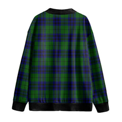 Keith Modern Tartan Plaid Knitted Fleece Cardigan