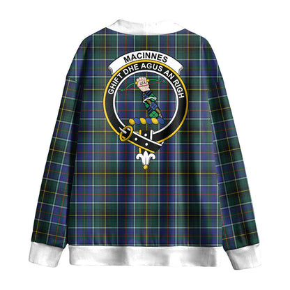 MacInnes Modern Tartan Crest Knitted Fleece Cardigan