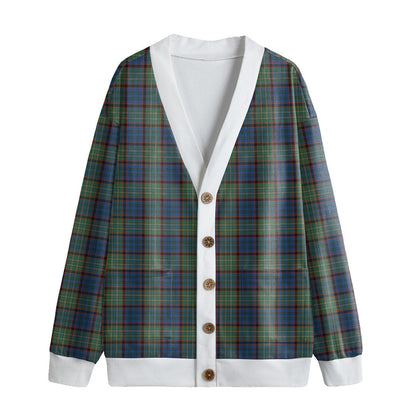 Nicolson Hunting Ancient Tartan Plaid Knitted Fleece Cardigan