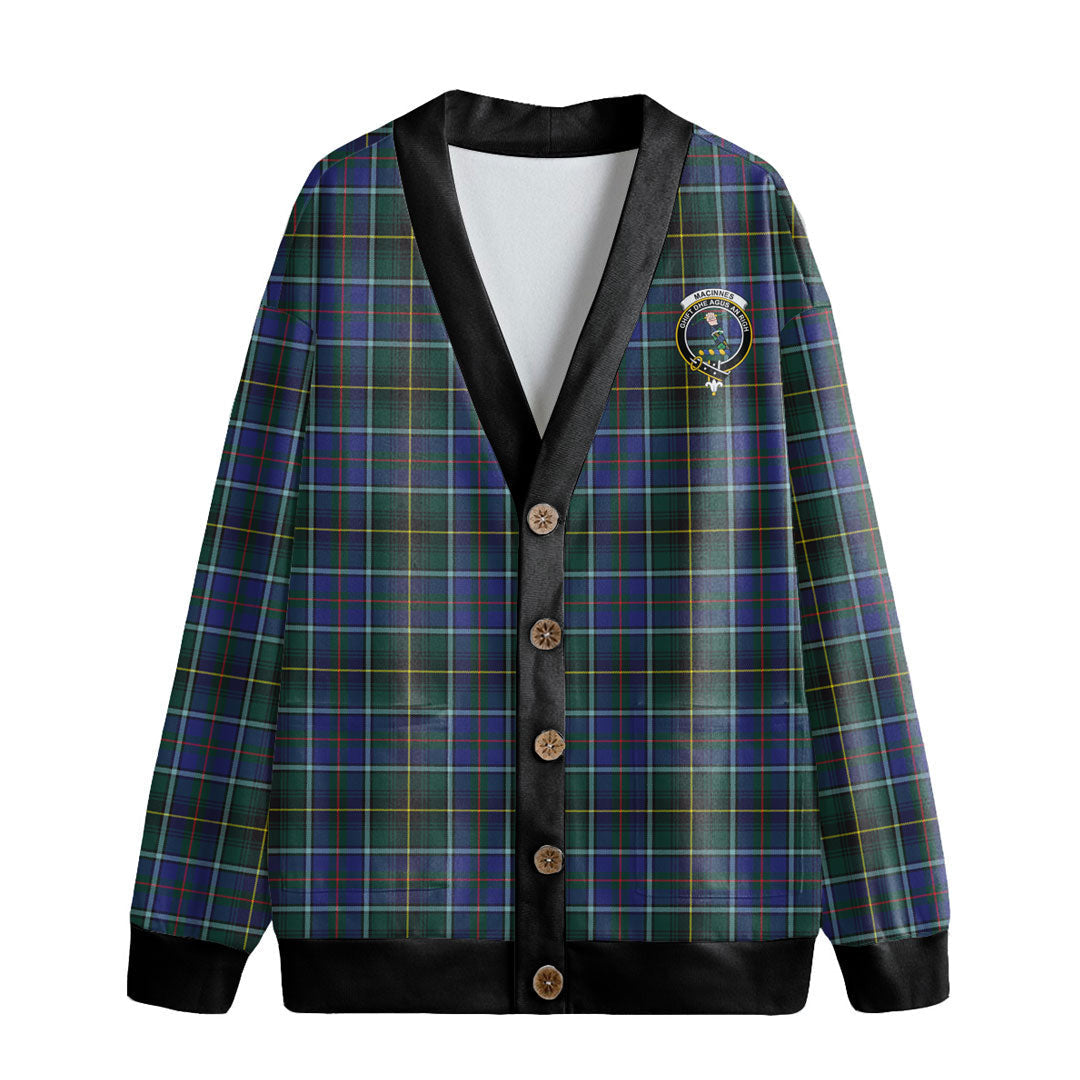 MacInnes Modern Tartan Crest Knitted Fleece Cardigan