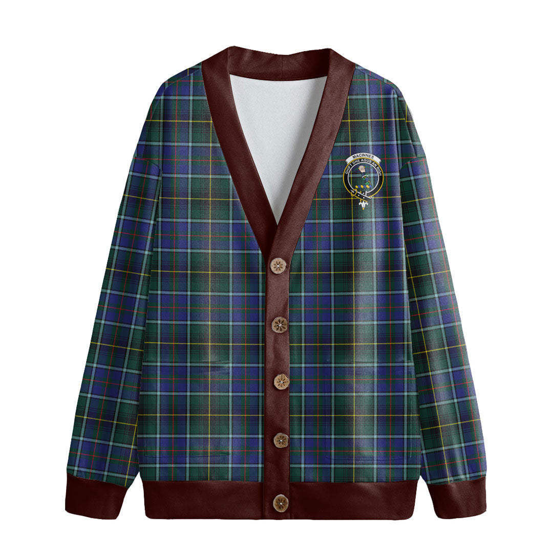 MacInnes Modern Tartan Crest Knitted Fleece Cardigan