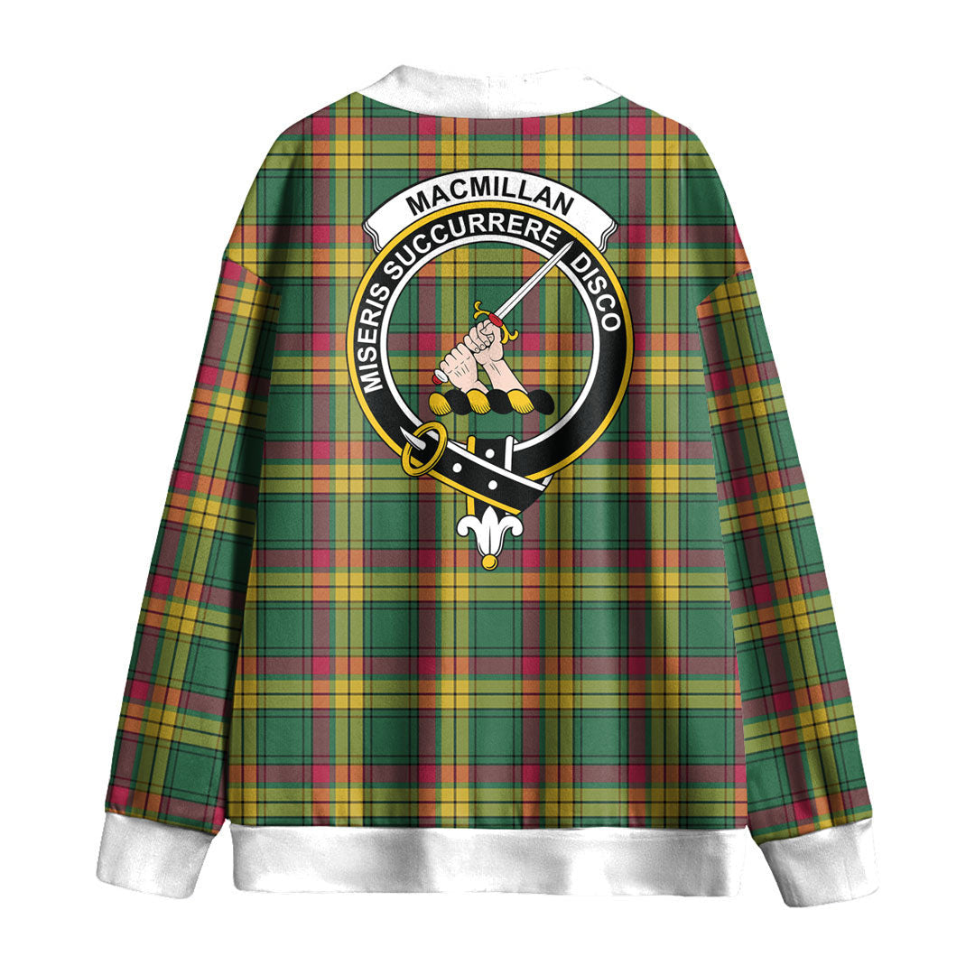 MacMillan Old Ancient Tartan Crest Knitted Fleece Cardigan