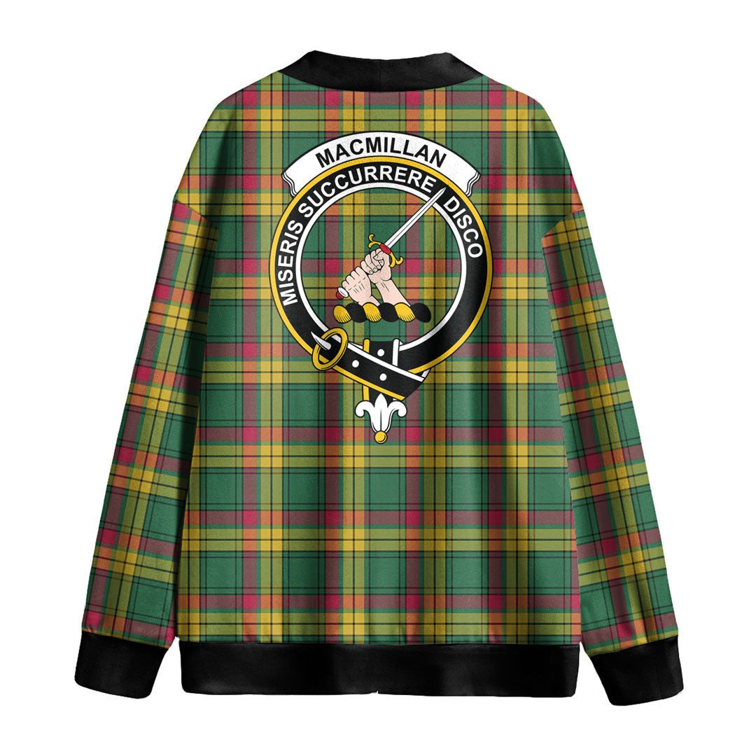 MacMillan Old Ancient Tartan Crest Knitted Fleece Cardigan