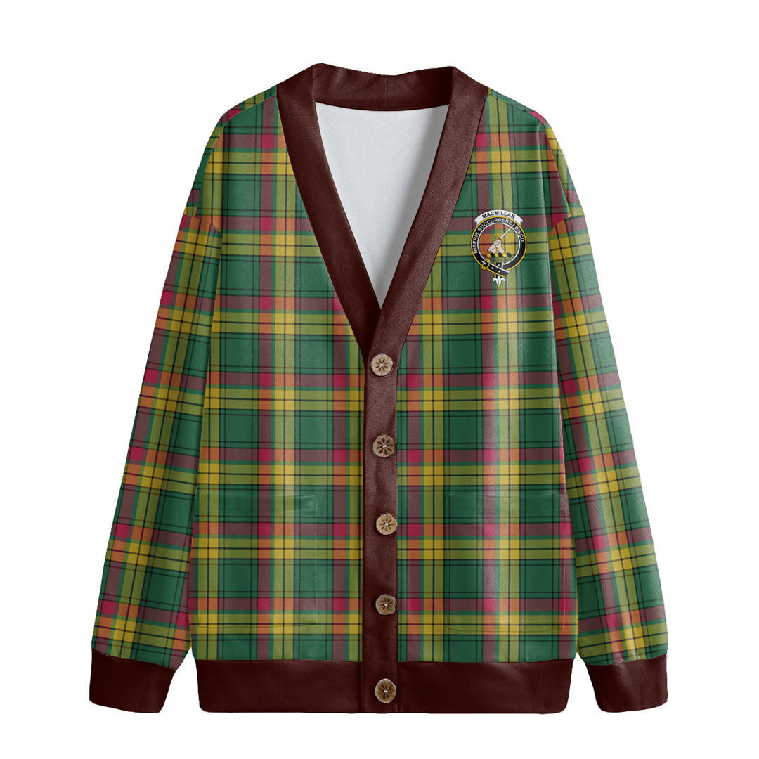 MacMillan Old Ancient Tartan Crest Knitted Fleece Cardigan