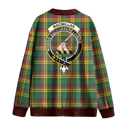 MacMillan Old Ancient Tartan Crest Knitted Fleece Cardigan