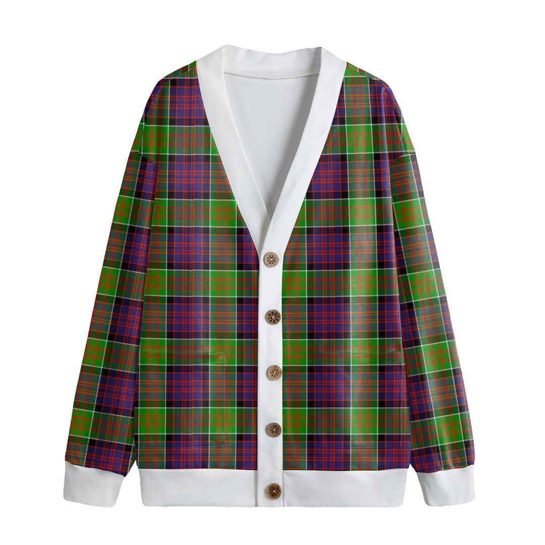 MacDonald of Clanranald Tartan Plaid Knitted Fleece Cardigan