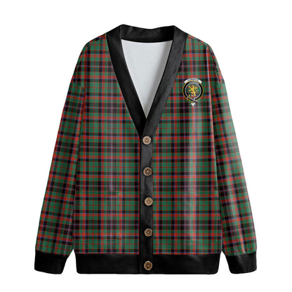 Cumming Hunting Ancient Tartan Crest Knitted Fleece Cardigan