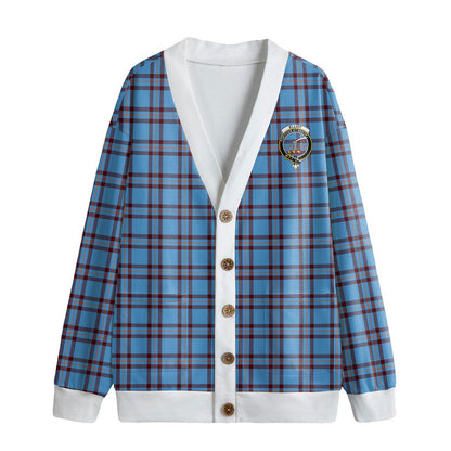 Elliot Ancient Tartan Crest Knitted Fleece Cardigan