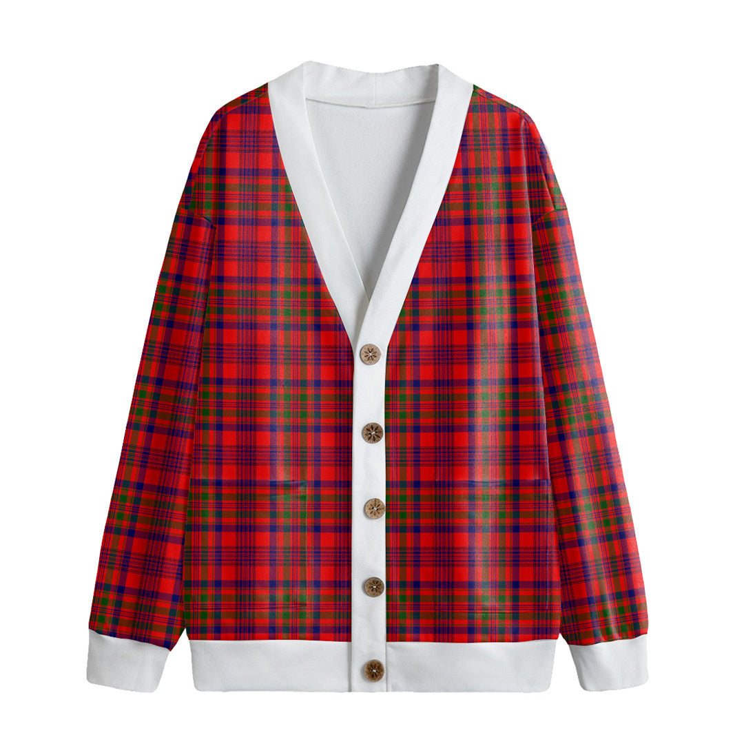 Murray of Tulloch Modern Tartan Plaid Knitted Fleece Cardigan