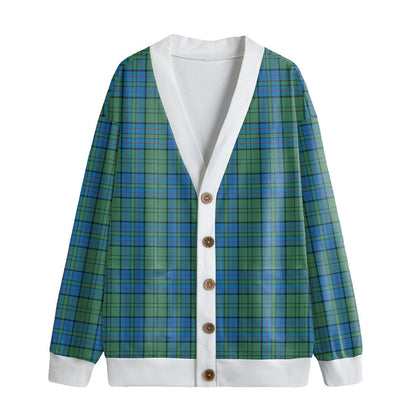 Lockhart Tartan Plaid Knitted Fleece Cardigan