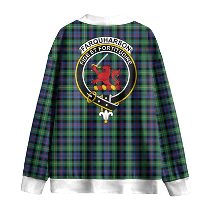 Farquharson Ancient Tartan Crest Knitted Fleece Cardigan