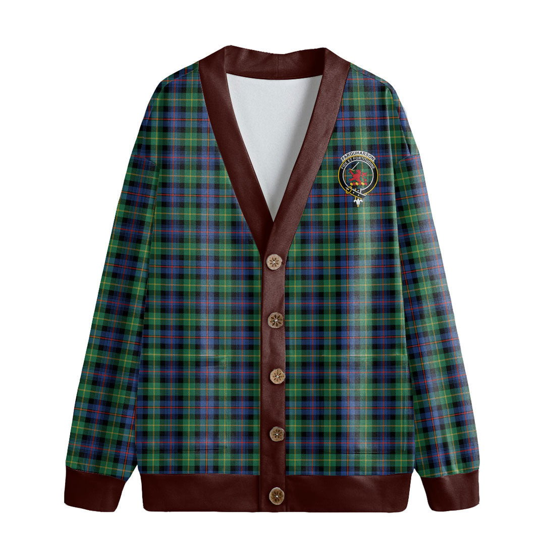 Farquharson Ancient Tartan Crest Knitted Fleece Cardigan