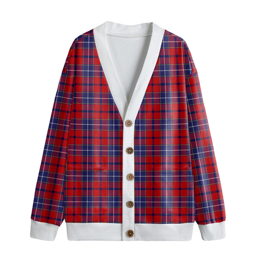 Wishart Dress Tartan Plaid Knitted Fleece Cardigan