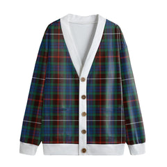 Fraser Hunting Ancient Tartan Plaid Knitted Fleece Cardigan