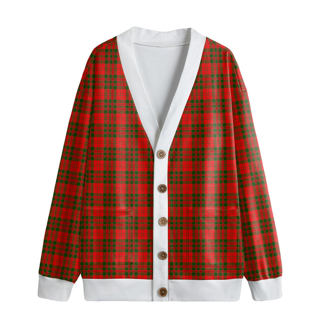 Livingstone Modern Tartan Plaid Knitted Fleece Cardigan