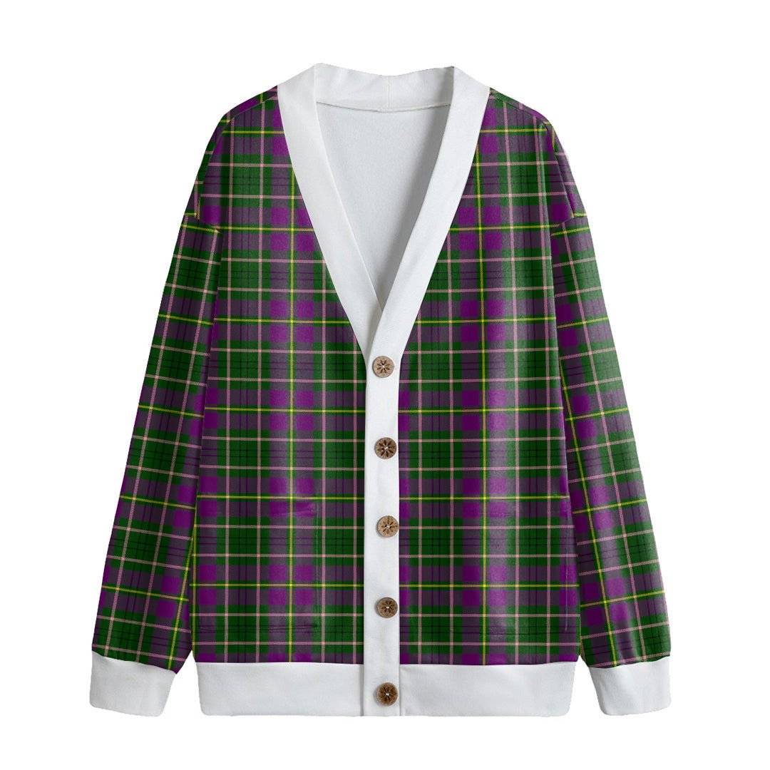 Taylor Tartan Plaid Knitted Fleece Cardigan