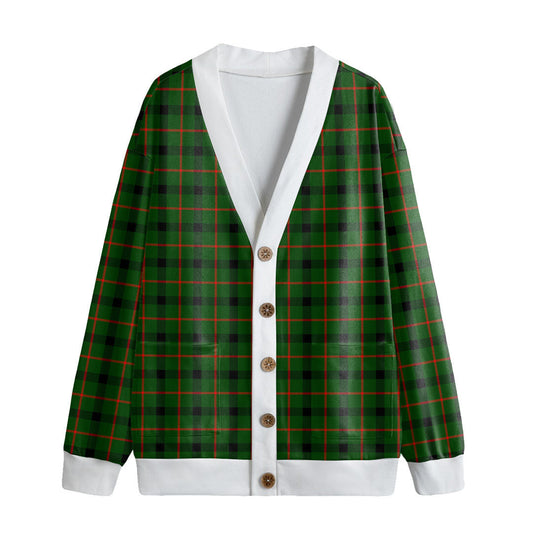 Kincaid Modern Tartan Plaid Knitted Fleece Cardigan