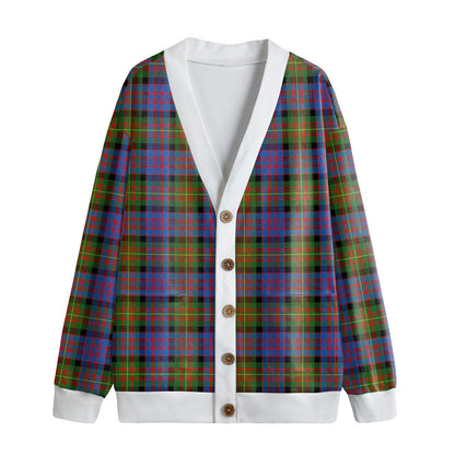 Carnegie Ancient Tartan Plaid Knitted Fleece Cardigan