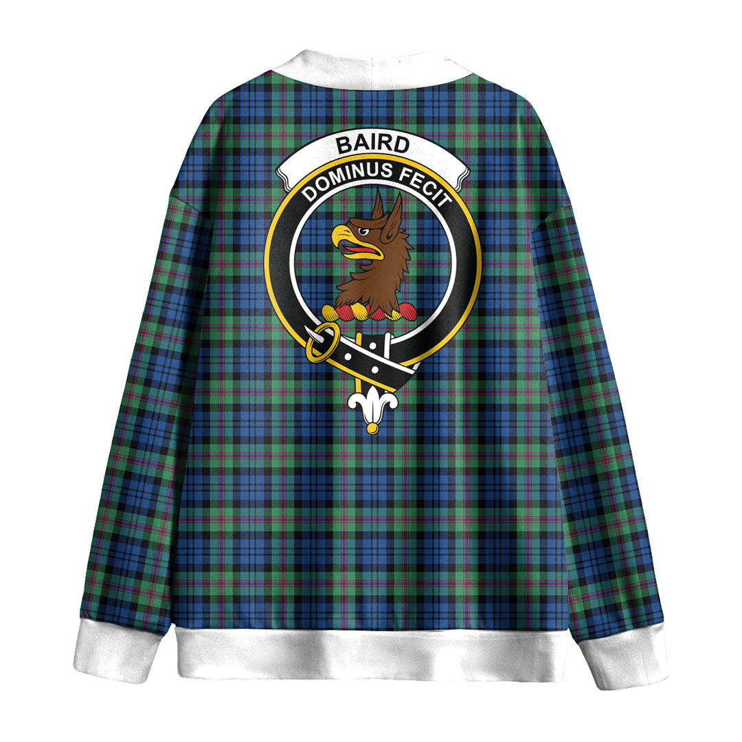 Baird Ancient Tartan Crest Knitted Fleece Cardigan