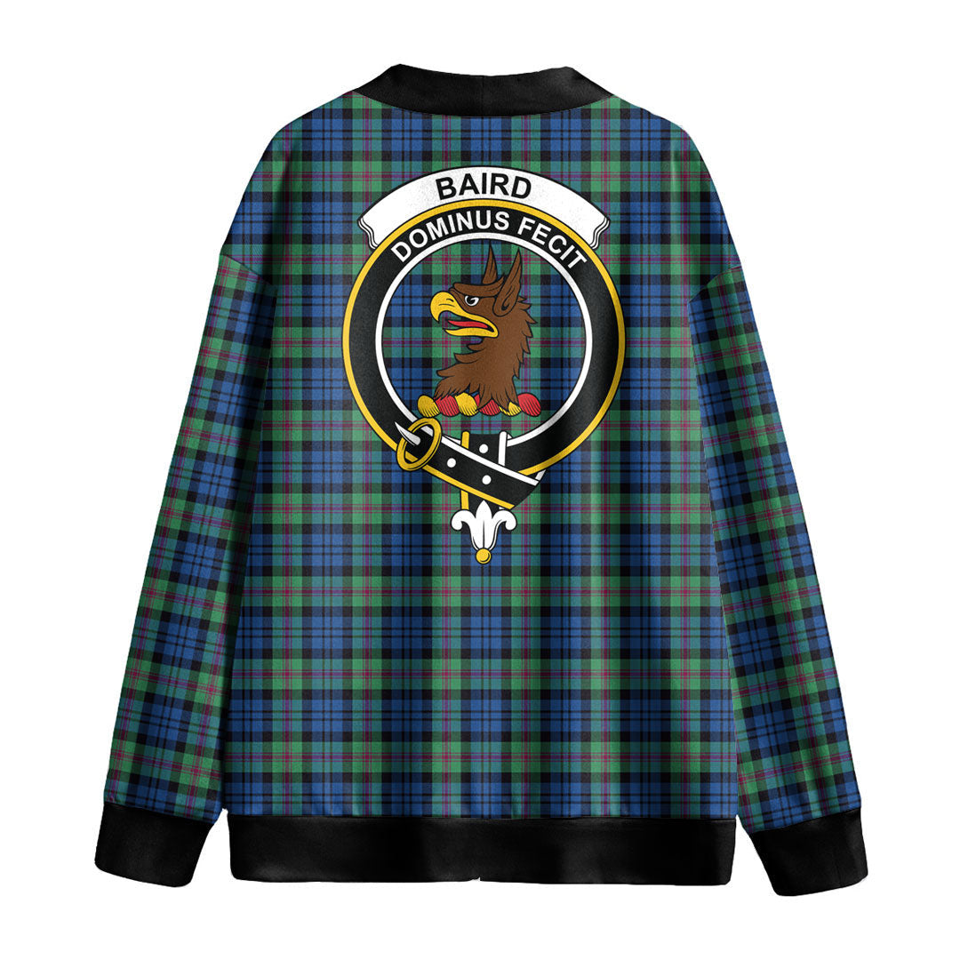 Baird Ancient Tartan Crest Knitted Fleece Cardigan