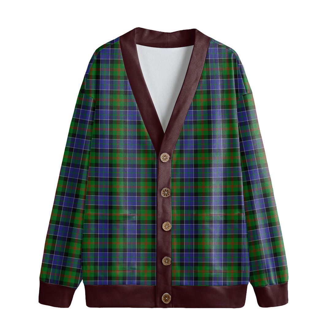 Paterson Tartan Plaid Knitted Fleece Cardigan