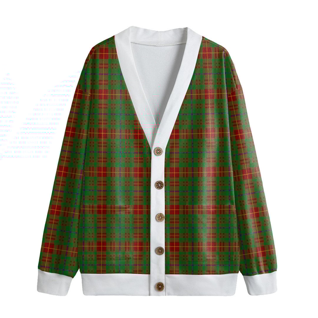 Fulton Tartan Plaid Knitted Fleece Cardigan