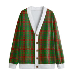 Fulton Tartan Plaid Knitted Fleece Cardigan