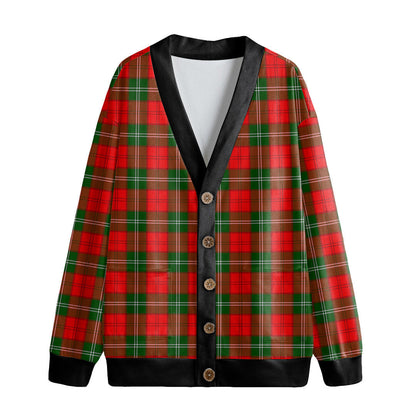 Lennox Modern Tartan Plaid Knitted Fleece Cardigan