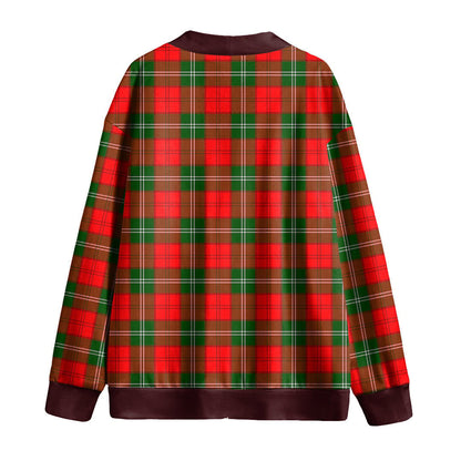 Lennox Modern Tartan Plaid Knitted Fleece Cardigan