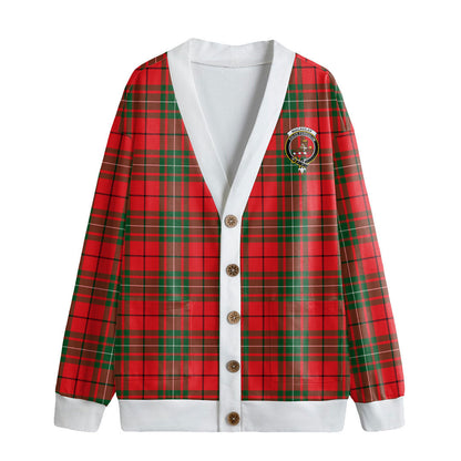 MacAulay Modern Tartan Crest Knitted Fleece Cardigan