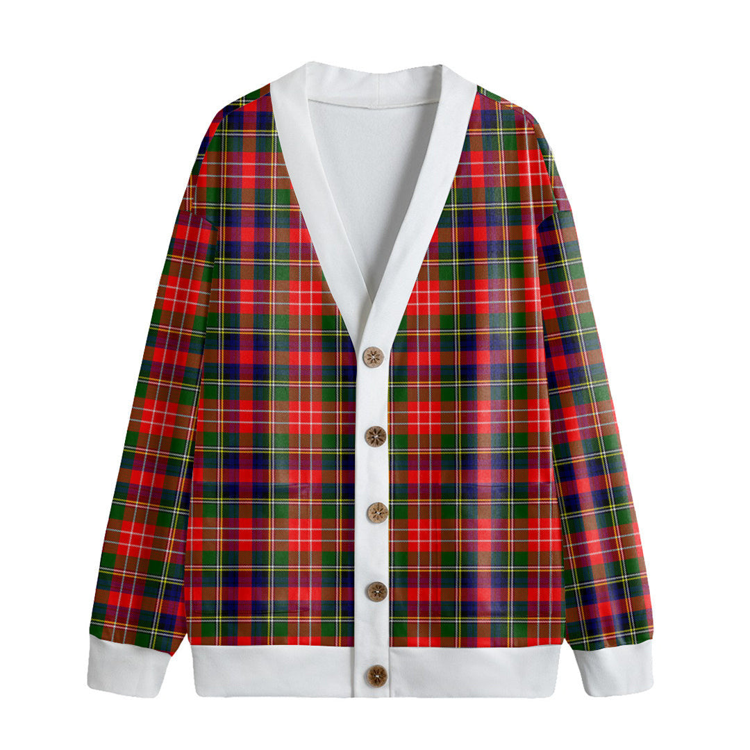 Christie Tartan Plaid Knitted Fleece Cardigan