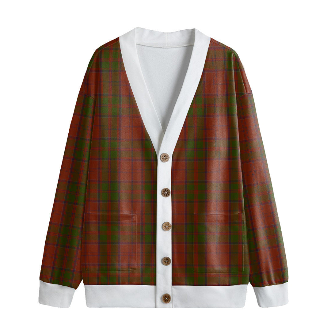 Drummond Tartan Plaid Tartan Plaid Knitted Fleece Cardigan