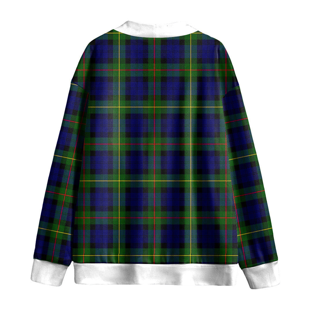 MacEwen Modern Tartan Plaid Knitted Fleece Cardigan