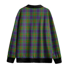Stewart of Appin Hunting Modern Tartan Plaid Knitted Fleece Cardigan