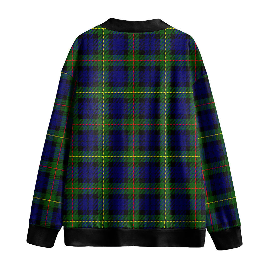 MacEwen Modern Tartan Plaid Knitted Fleece Cardigan