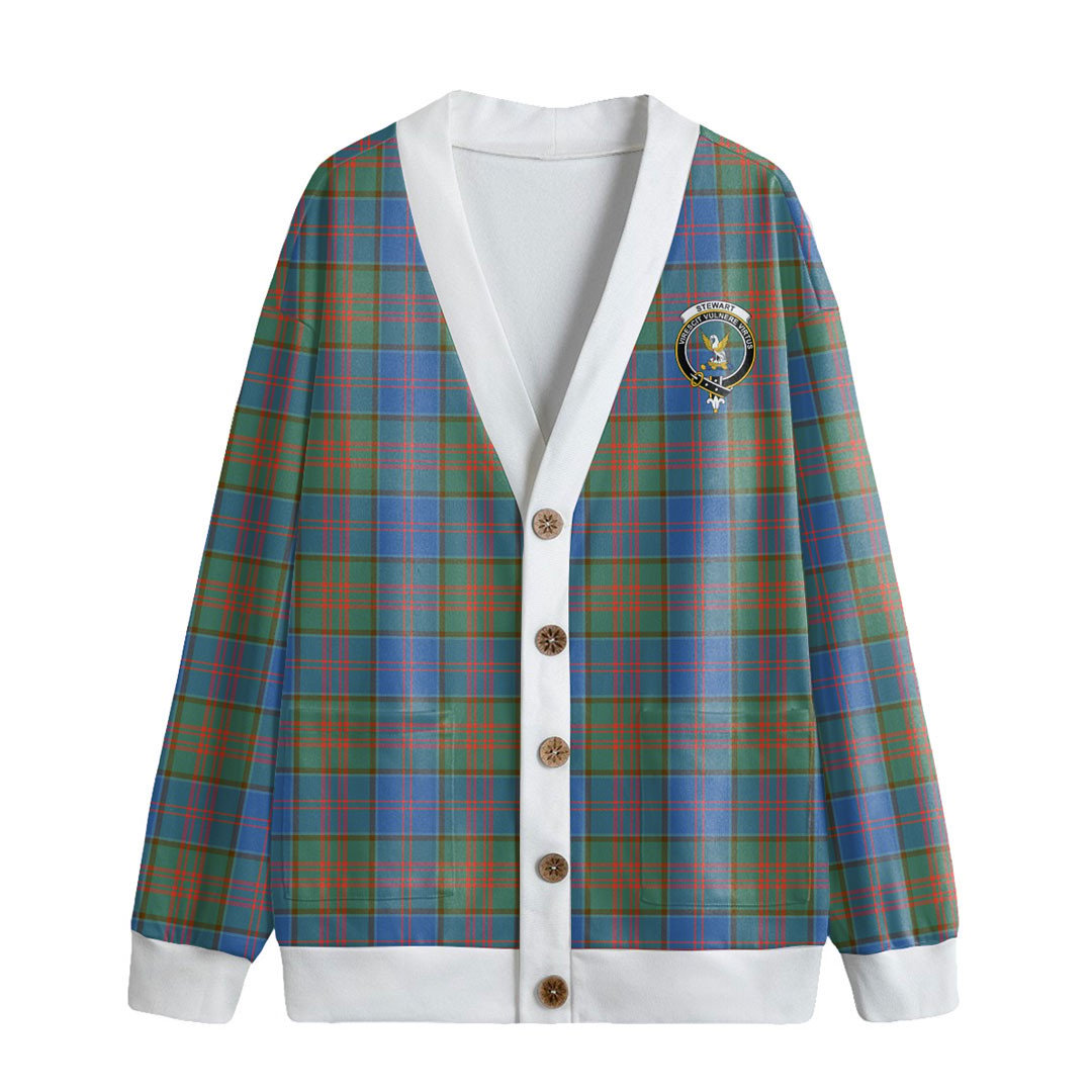 Stewart of Appin Hunting Ancient Tartan Crest Knitted Fleece Cardigan