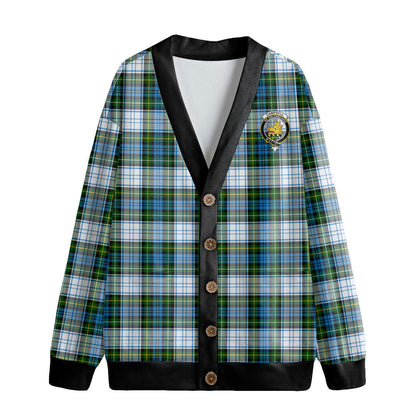 Campbell Dress Tartan Crest Knitted Fleece Cardigan