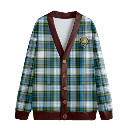 Campbell Dress Tartan Crest Knitted Fleece Cardigan