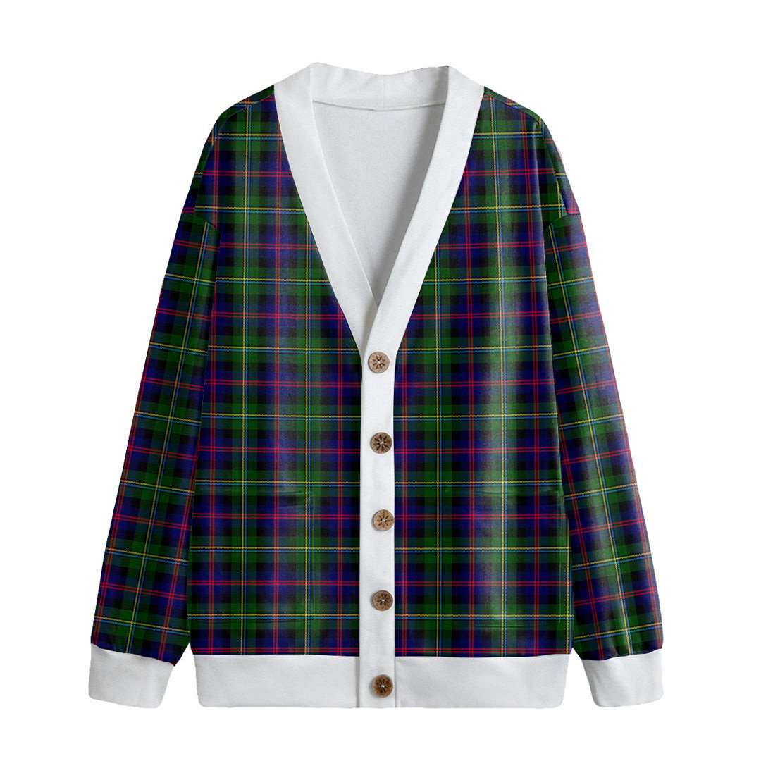 Malcolm Modern Tartan Plaid Knitted Fleece Cardigan