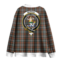 Murray of Atholl Weathered Tartan Crest Knitted Fleece Cardigan