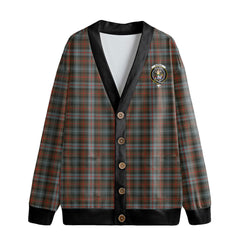 Murray of Atholl Weathered Tartan Crest Knitted Fleece Cardigan