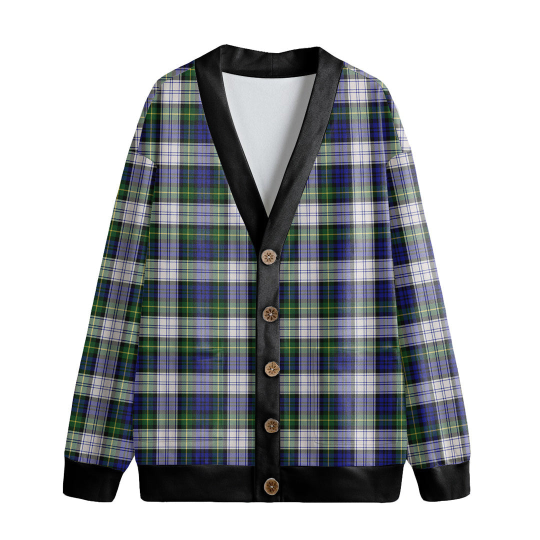 Gordon Dress Modern Tartan Plaid Knitted Fleece Cardigan