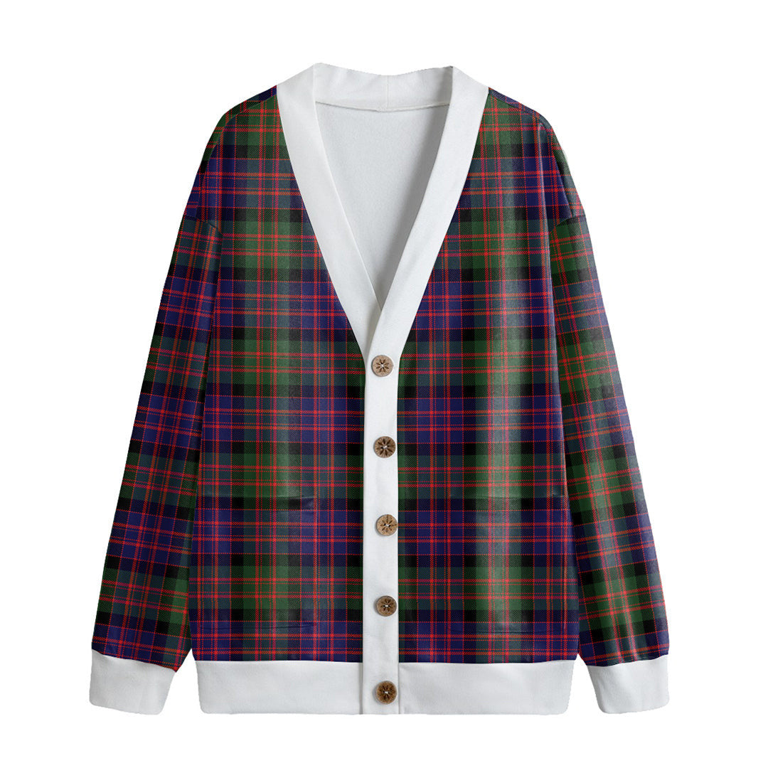MacDonald Modern Tartan Plaid Knitted Fleece Cardigan