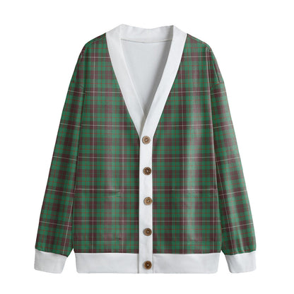 MacKinnon Hunting Ancient Tartan Plaid Knitted Fleece Cardigan