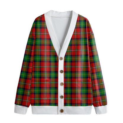 Boyd Modern Tartan Plaid Knitted Fleece Cardigan