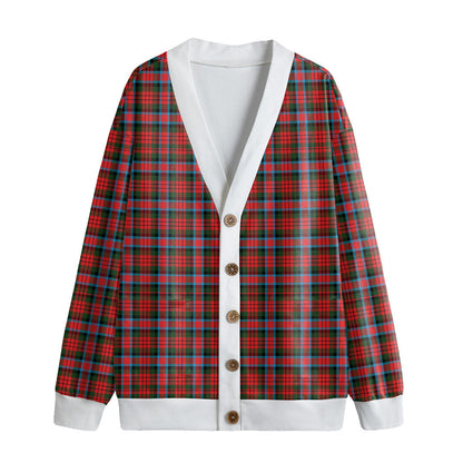 MacDuff Modern Tartan Plaid Knitted Fleece Cardigan