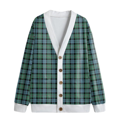 Melville Tartan Plaid Knitted Fleece Cardigan